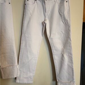 Kut from the Kloth Ladies white Boyfriend Jeans, 12